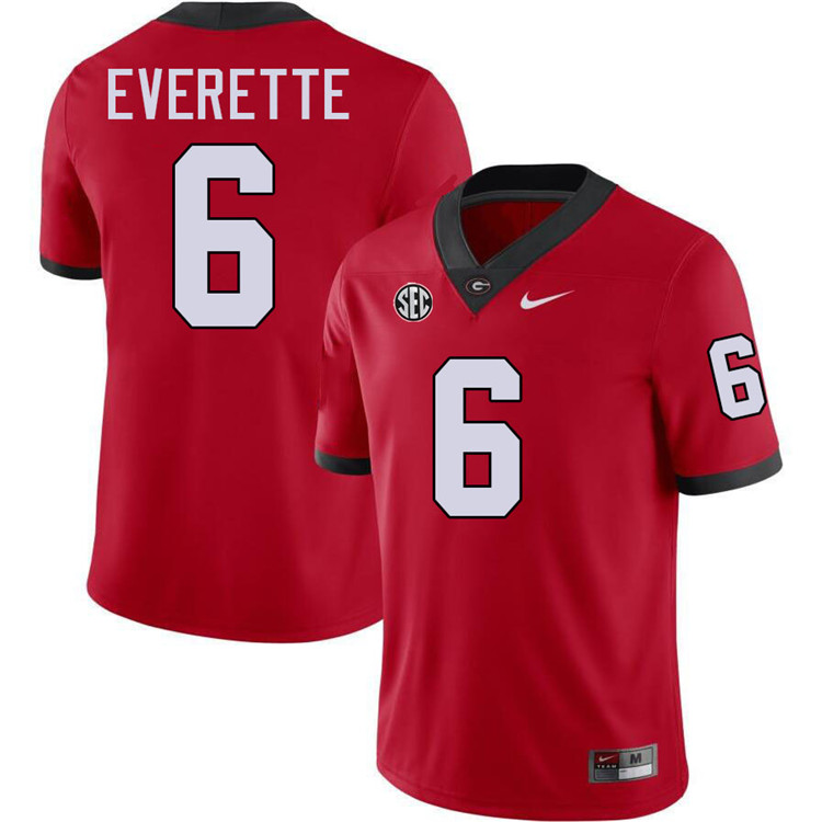 Daylen Everette Georgia Jersey,University Of Georgia Bulldogs Football Jersey,Uniforms,Gears-Red